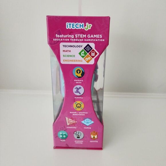 iTech Junior Girls Earbuds & Smartwatch Set - Purple Ombre Unicorn | Educational - Picture 3 of 5